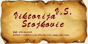 Viktorija Stojković vizit kartica